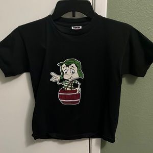 Large (in kids) black el chavo del ocho shirt